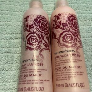 New and Unused The Body Shop Moroccan Rose 8.4oz body lotion and shower gel